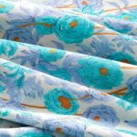 سرویس رو تختی یک نفره انگلیش هوم مدل Abstract Flowers - تصویر 5