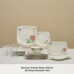 سرویس صبحانه خوری 6 نفره 26 پارچه کاراجا هوم مدل Velora - Image 3