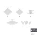 سرویس صبحانه خوری 6 نفره 26 پارچه کاراجا هوم مدل Origami - Image 8
