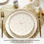 سرویس غذاخوری 2 نفره 8 پارچه کاراجا هوم مدل Love - Image 3