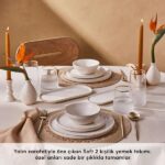 سرویس غذاخوری 2 نفره 8 پارچه کاراجا هوم مدل Soft - Image 5