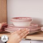سرویس غذاخوری 6 نفره 24 پارچه کاراجا هوم مدل Diana Rose - Image 3