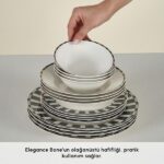 سرویس غذاخوری 6 نفره 24 پارچه کاراجا مدل Elegance Bone Aries - Image 3