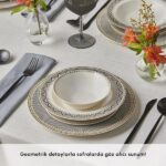 سرویس غذاخوری 6 نفره 24 پارچه کاراجا هوم مدل Elegance - Image 2