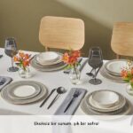 سرویس غذاخوری 6 نفره 24 پارچه کاراجا هوم مدل Elegance - Image 3