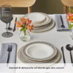 سرویس غذاخوری 6 نفره 24 پارچه کاراجا هوم مدل Elegance - Image 9