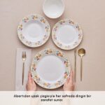 سرویس غذاخوری 6 نفره 24 پارچه کاراجا هوم مدل Forever Bone Viyan - Image 7