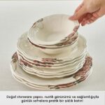 سرویس غذاخوری 6 نفره 24 پارچه کاراجا هوم مدل Roselle - Image 3