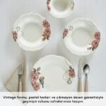 سرویس غذاخوری 6 نفره 24 پارچه کاراجا هوم مدل Roselle - Image 4