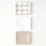 ست دستمال آشپزخانه نخی 45 × 65 سانتی متر بلا میسون مدل Liberty بژ