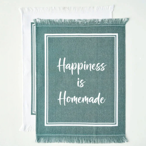 ست دستمال آشپزخانه نخی 40 × 50 سانتی متر بلا میسون مدل Happiness