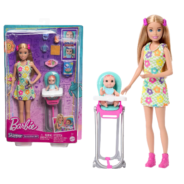 عروسک باربی مدل Skipper Babysitters Inc کد Htk35