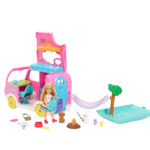 عروسک باربی مدل Chelsea 2in1 Camper کد HNH90
