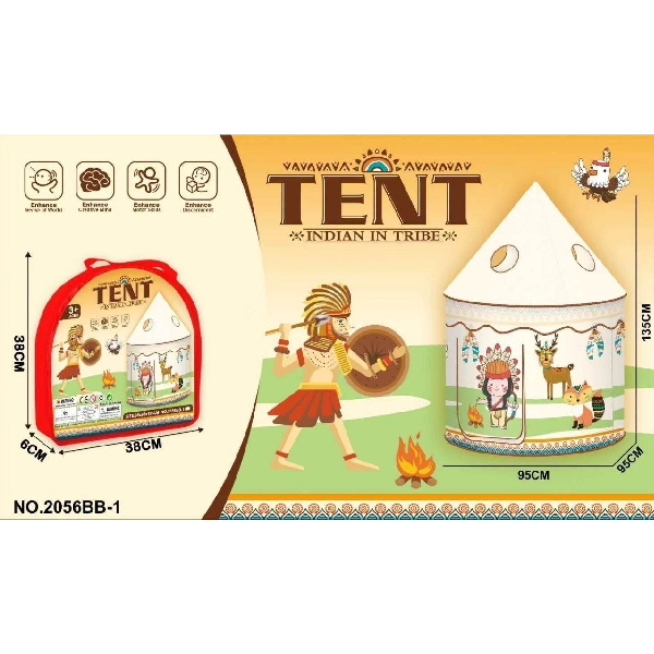 چادر بازی کودک مدل Indian tent طرح سرخپوستی