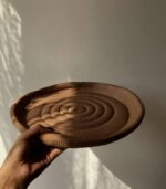 سینی پذیرایی واتر لیلی مدل شیاردار دفرمه