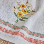 ست 3 عددی حوله صورت 30 × 50 سانتی متر کاراجا هوم مدل Sunflower