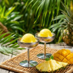 سرویس بستنی خوری فلزی 2 عددی وینو