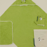 ست سه عددی حوله نوزاد 90 × 90 سانتی متر کاراجا هوم مدل Little Dino