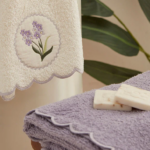 ست دو عددی حوله صورت کاراجا هوم مدل Lavender