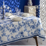 رومیزی 150 × 220 سانتی متر کاراجا هوم مدل Rosario آبی