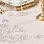 رومیزی توری 160 × 240 سانتی متر کاراجا هوم مدل Ades بژ