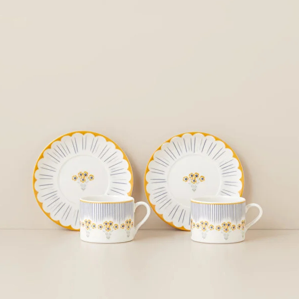 سرویس قهوه خوری 2 نفره 4 پارچه انگلیش هوم مدل Lora Spring