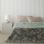 پتو دو نفره 200 × 220 سانتی متر انگلیش هوم مدل Retro Leaf سبز