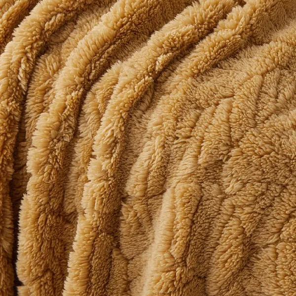 پتو یک نفره 120 × 160 سانتی متر انگلیش هوم مدل Leafy Garden خردلی