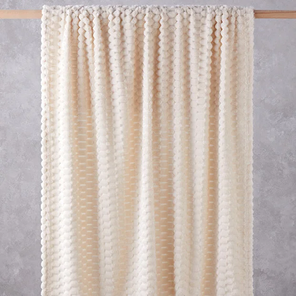 پتو یک نفره 120 × 160 سانتی متر انگلیش هوم مدل Tiny Bubbles کرم