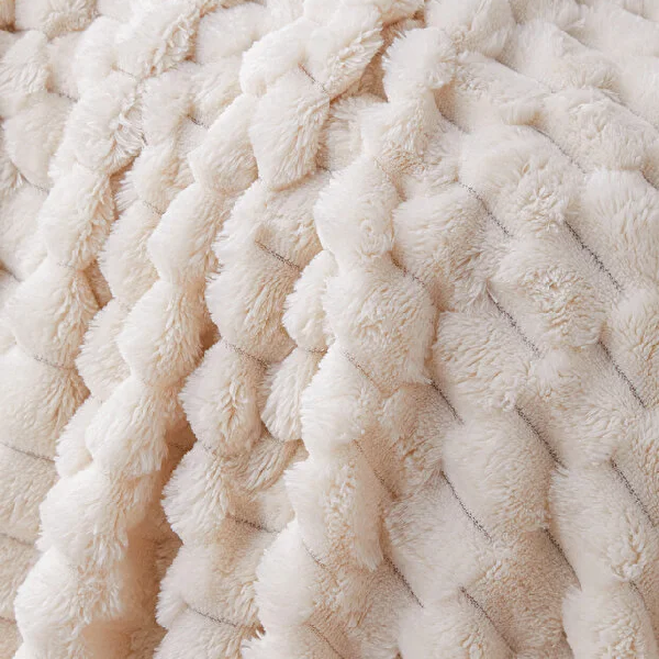 پتو یک نفره 120 × 160 سانتی متر انگلیش هوم مدل Tiny Bubbles کرم