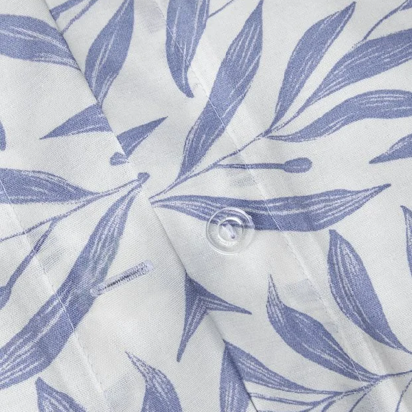 سرویس روتختی دو نفره انگلیش هوم مدل Leaf Dream آبی