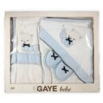 ست حوله نوزاد 5 تکه GAYE bebe طرح گربه