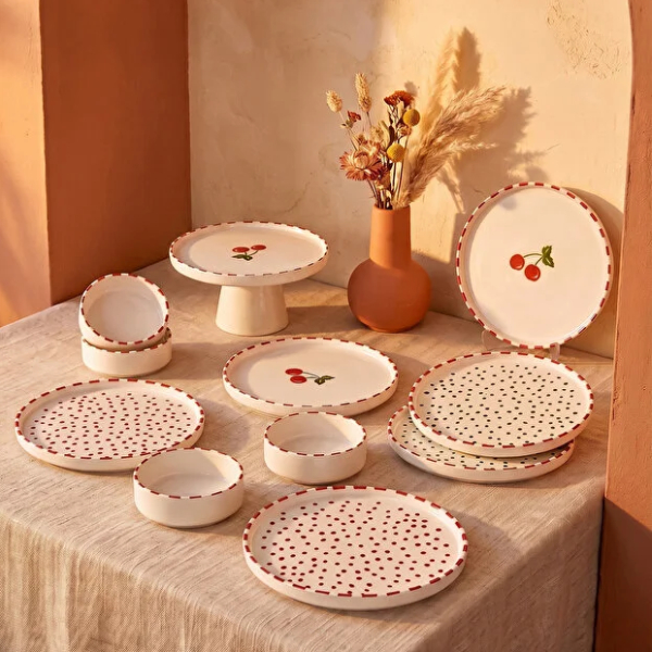 سرویس صبحانه خوری 11 پارچه 4 نفره کیچن لایف مدل Cherry