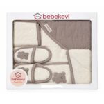 ست حوله نوزاد 5 تکه Bebekevi طرح خرس
