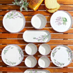 سرویس صبحانه خوری 14 پارچه 6 نفره کیچن لایف مدل Lavanta
