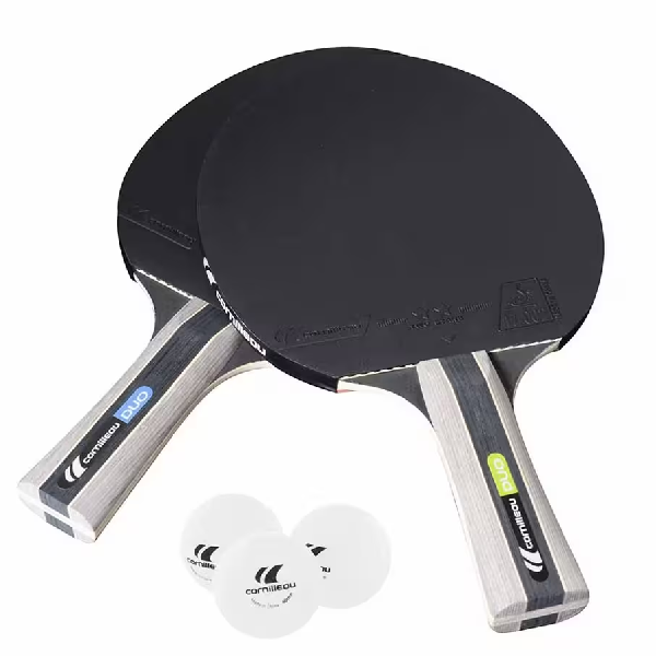 ست راکت پینگ پنگ کورنیلو مدل Sport Pack Duo شامل ۲ راکت و ۳ توپ