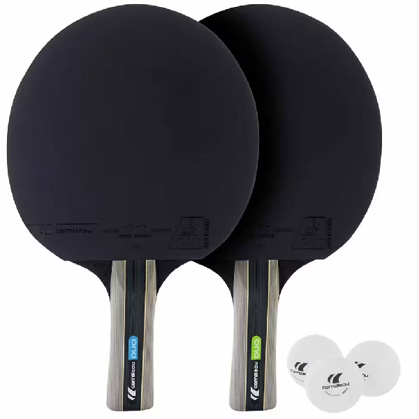 ست راکت پینگ پنگ کورنیلو مدل Sport Pack Duo شامل ۲ راکت و ۳ توپ