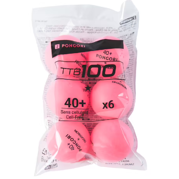 توپ پینگ پنگ پونگوری مدل TTB 100 بسته 6 عددی