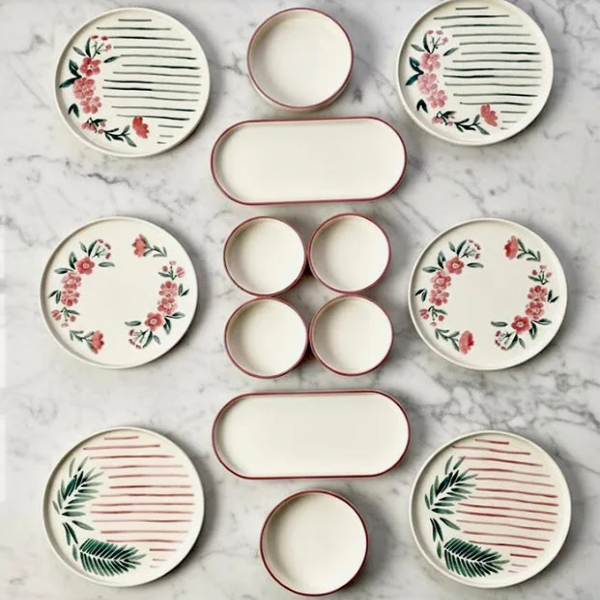 سرویس صبحانه خوری 14 پارچه 6 نفره کیچن لایف مدل Sakura
