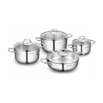 سرویس قابلمه استیل ۸ پارچه کرکماز مدل Perla A1606