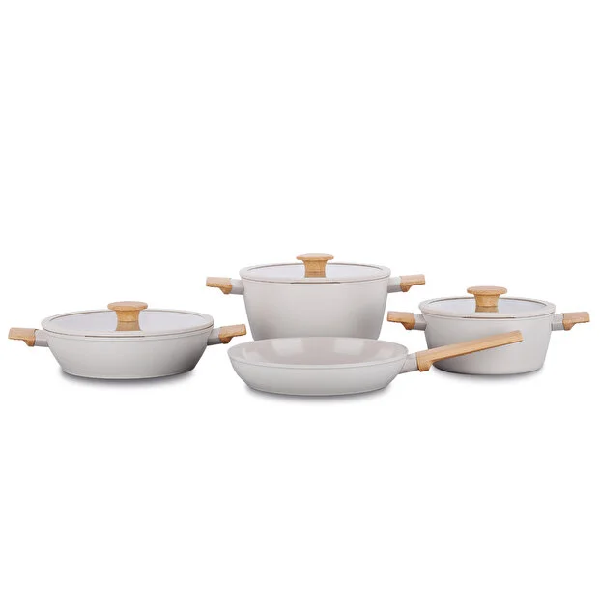 سرویس قابلمه گرانیتی ۷ پارچه کرکماز مدل Seravita A2793 بژ