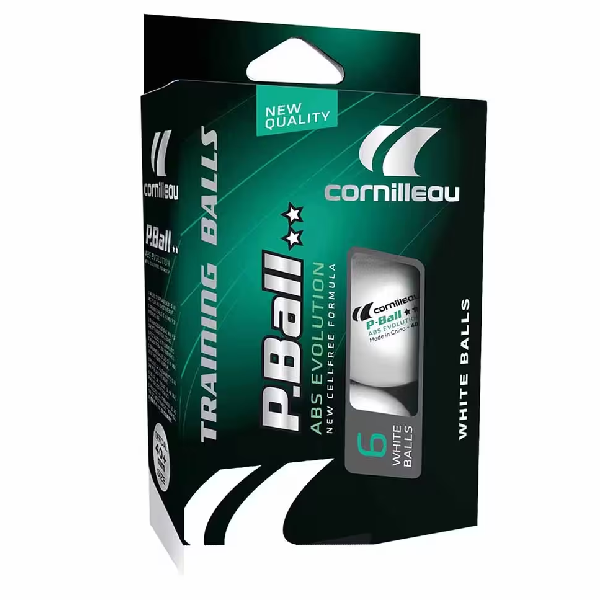 توپ پینگ پنگ کورنیلو مدل P-Ball ABS Evolution بسته 6 عددی