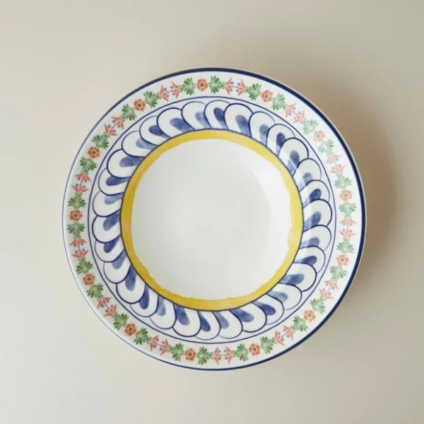 بشقاب پاستا چینی 27 سانتی متر انگلیش هوم مدل Talavera Feast