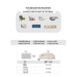 شال مبل 115 × 200 سانتی متر لادینیل مدل Yıldız طوسی