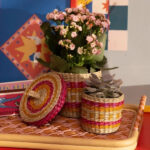 سبد حصیری 14 × 12 سانتی متر مدل Tam Dao