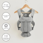 آغوشی نوزاد بیبی بیورن مدل Mini 3D Jersey طوسی روشن