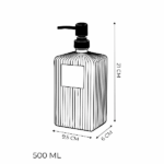 جا مایع دستشویی 500 میلی لیتر کیچن لایف مدل Riva مشکی