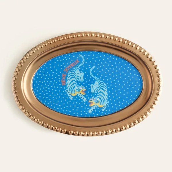سینی سرو فلزی 20 × 30 سانتی متر مدل Nanpur
