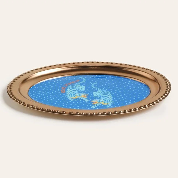 سینی سرو فلزی 20 × 30 سانتی متر مدل Nanpur