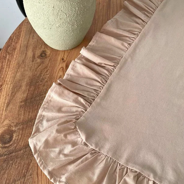 رانر رومیزی چین دار 40 × 110 سانتی متر کامیز گلبهی